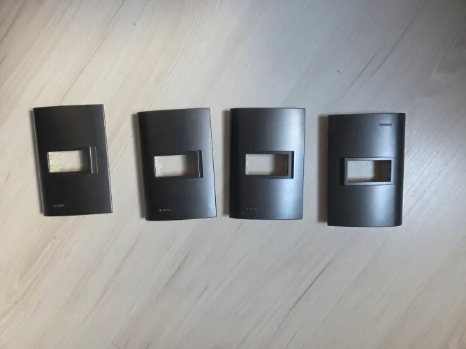 4 Placas Preta Interuptor Siemens 