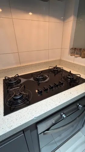Fogão Cooktop 5 bocas + Forno a gás Brastemp 