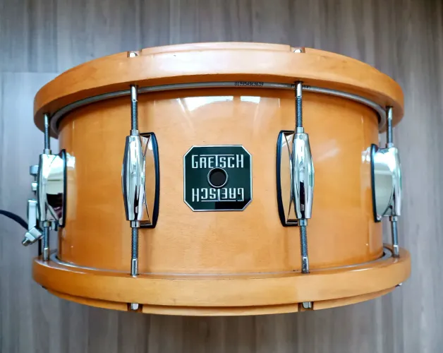 Caixa Gretsch Full Range Maple Wood Hoops Natural Gloss 14x6,5