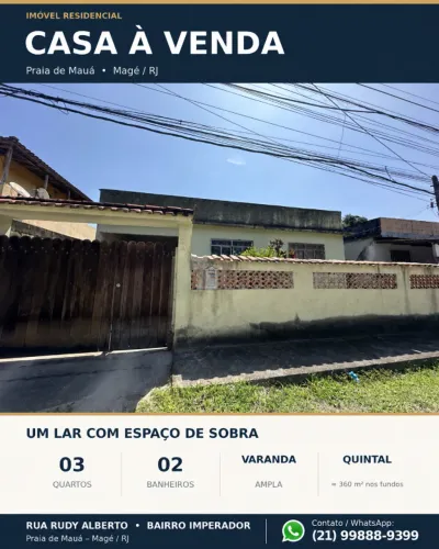 Casa em Praia de Mauá - Magé - RJ