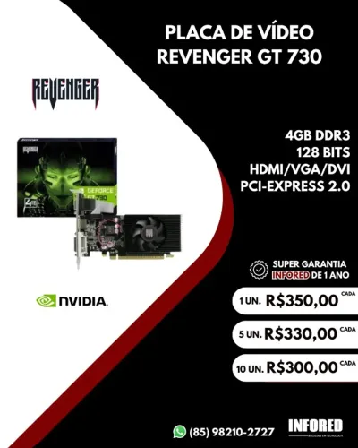 Placa de vídeo Revenger GT 730