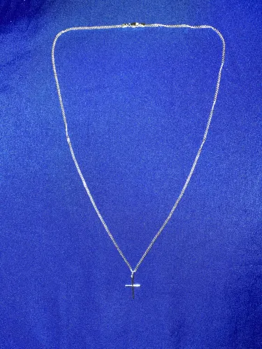 Corrente em prata 60cm + pingente