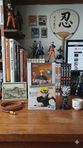 Boneco Naruto Uzumaki 14cm S.h. Figuarts Bandai