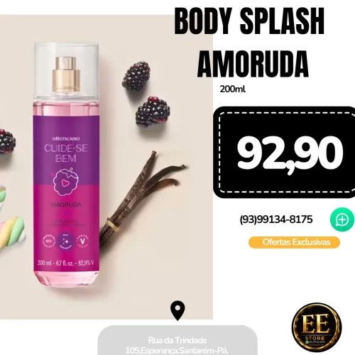 Body Splash AMORUDA O Boticário 