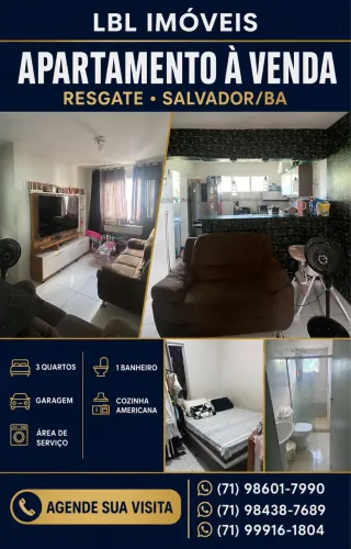 APARTAMENTO 3/4 RESGATE