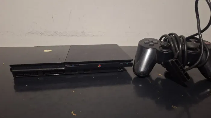 PS2 Slim Funcionando com Controle