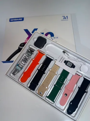 Smartwatch WS-X11 | Kit 7 com pulseiras 
