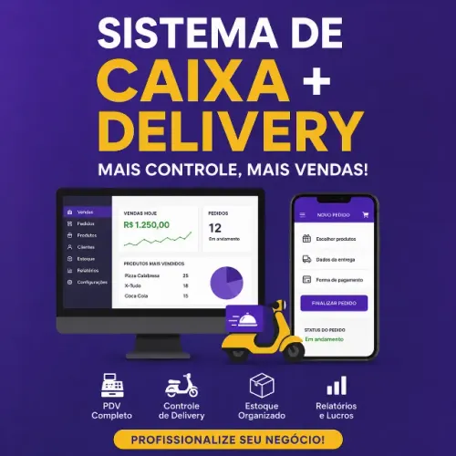 Sistema PDV + Delivery para Lanchonete e Pizzaria