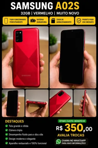 Samsung Galaxy a02s imperdível !!!