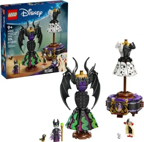 Lego 43262 Disney Classic Vestidos Cruella De Vil E Malévola 524 peças