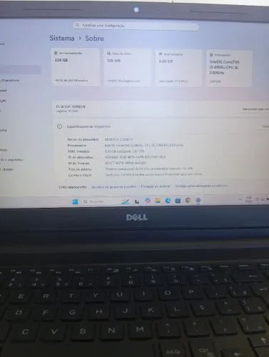 Notebook Dell IMPECÁVEL com 8GB e SSD **LEIA A DESCRIÇÃO**