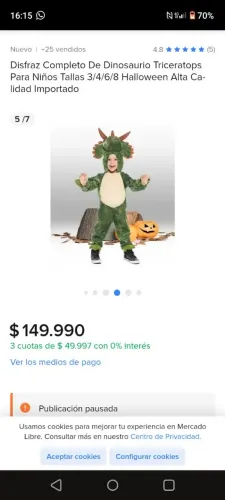 Fantasia Dinossauro