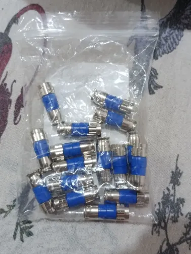 conectores de compressão RG6,cabos coaxiais em sistemas de TV a cabo, satélite ou CFTV.(50