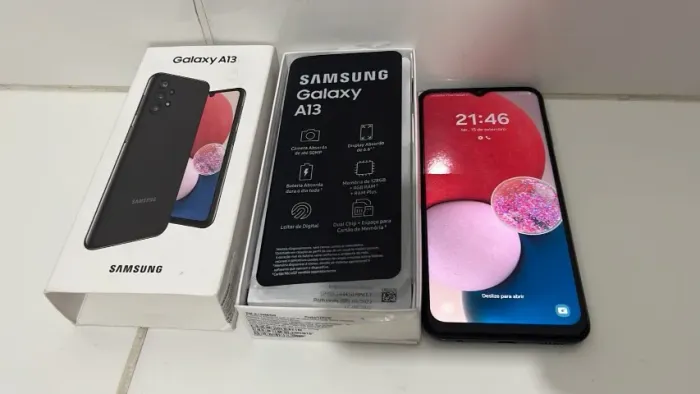 Smartphone Galaxy A13 128gb 4gb Ram Azul Samsung (Usado)