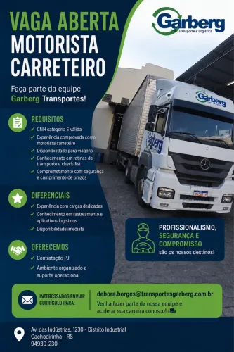 MOTORISTA DE CARRETA