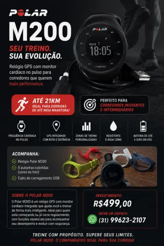 Relógio POLAR M200 