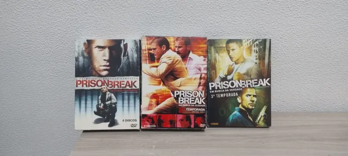 Lote 3 box DVD Prision Break - Temporadas 1, 2 e 3