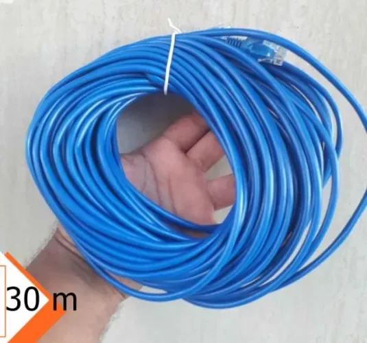 Cabo de rede 30 metros Rj45 já com pontas Cat 5