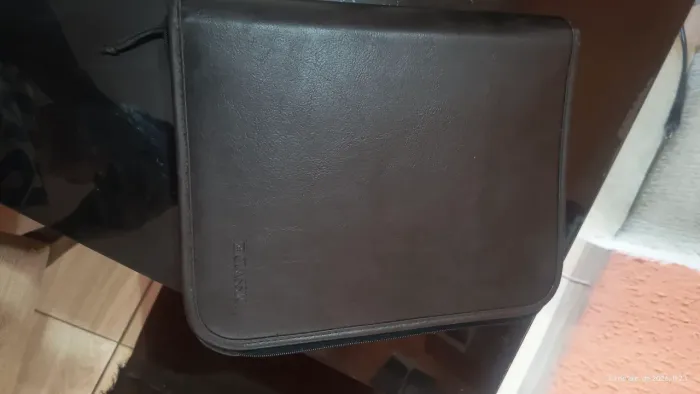 Fichário classic em couro novo