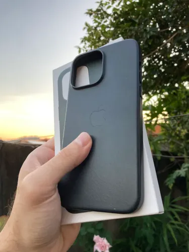 Capa Couro iPhone 14 Pro Max Original