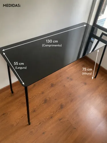 Mesa de escritório / gamer preta 