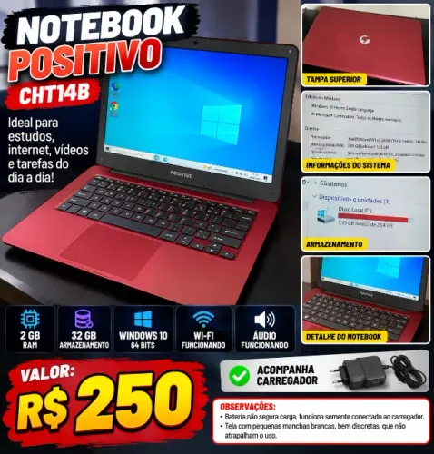 Notebook Positivo CHT14B