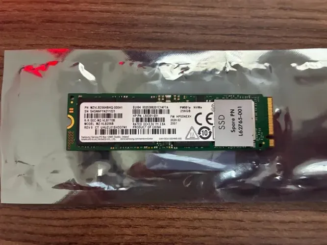 SSD NVMe Samsung 256GB