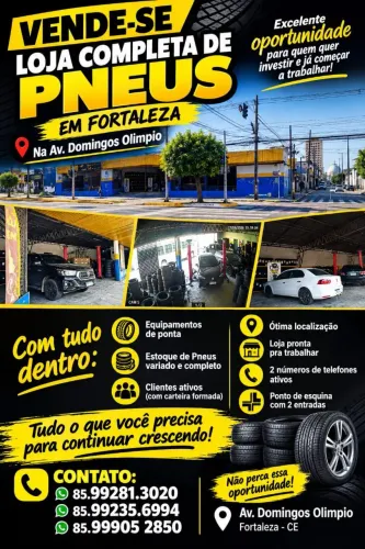 Vendo Loja Completa de Pneus
