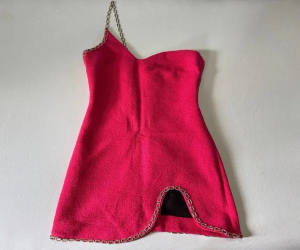 Vestido Zara em tweed