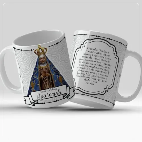 Caneca Religiosa Personalizada Santos Nossa Senhora Jesus