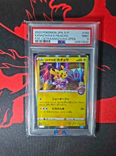 Carta Pikachu - Kanazawa PSA 9