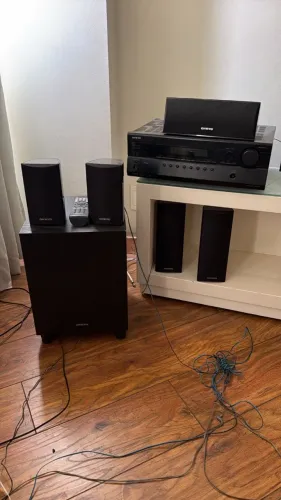 RECEIVER ONKYO HT-R370 5.1 HDMI - SOM DE CINEMA DE VERDADE