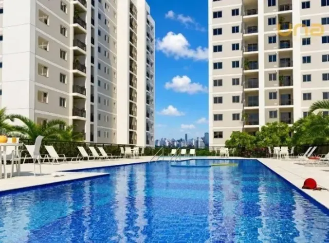 2 Quartos, 1 suíte 64m² - Piscina, Academia, Varanda, Churrasqueira