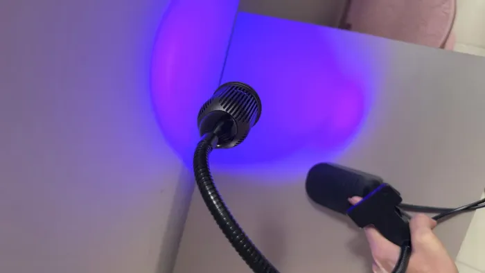 LANTERNA DE PEDAL METAL GRANDE ? LUZ AZUL