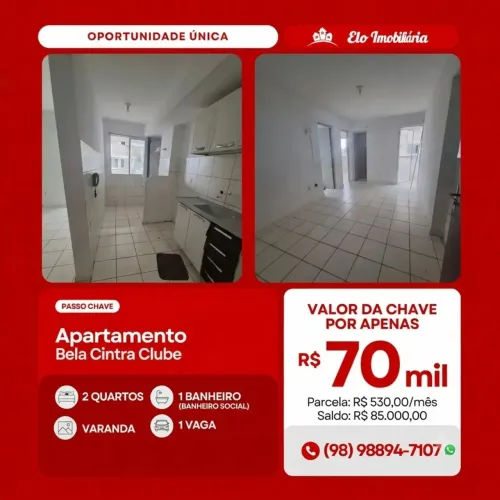 PASSO CHAVE DE APARTAMENTO - CONDOMÍNIO BELA CINTRA CLUBE
