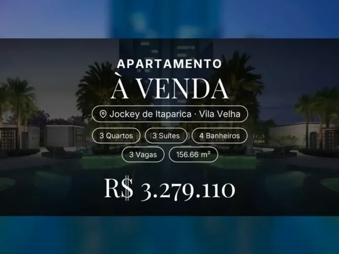 Exclusivo Apartamento de 3 Suítes no Jockey - Taj Home Resort em Vila Velha
