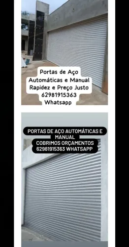 Porta automática aço galvanizado 