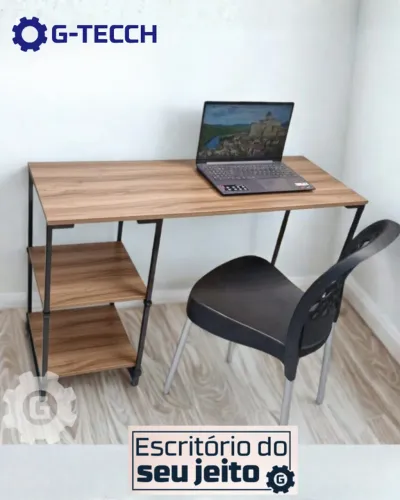 Mesa de Escritório Industrial 1,1m NOVA Ecrivaninha Multiuso Computador Notebook Estudo