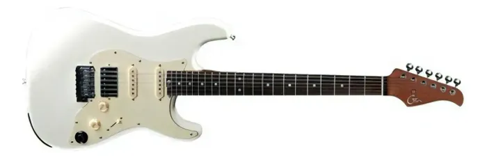 Guitarra Mooer Gtrs Stratocaster Branca 6 Cordas Com Efeitos