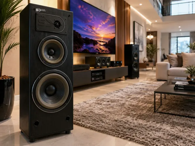 IMPERDÍVEL * Par de Caixas Acústicas Sound Dynamics Titanium 300 TI Impecáveis