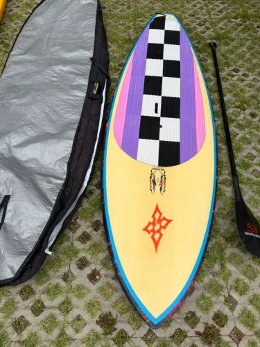 Prancha stand up paddle 8'0" seminova. Com capa e remo