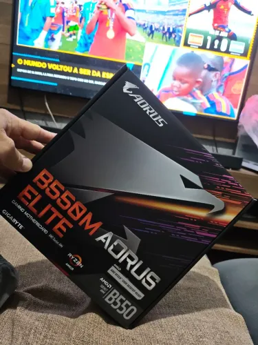 Placa mãe aorus elite b550m
