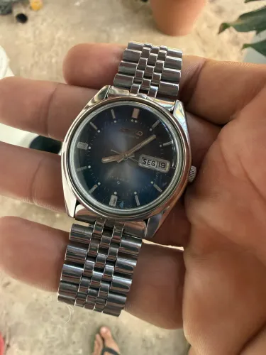 Seiko 5 mostrador azul peça rara
