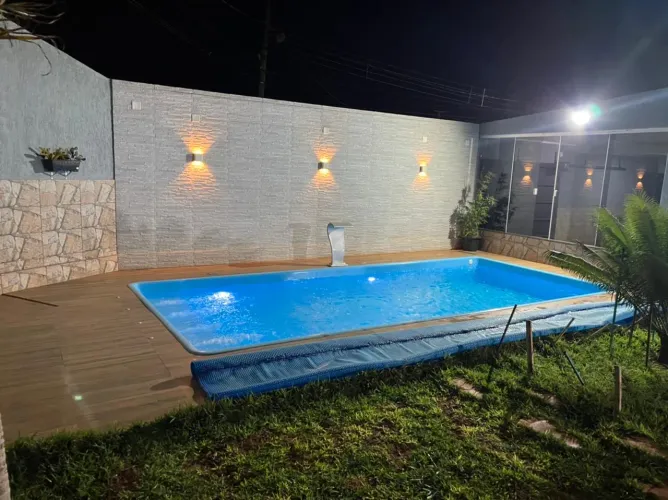 Piscina 7,00x3,30 c/ toda hidráulica e elétrica incluso