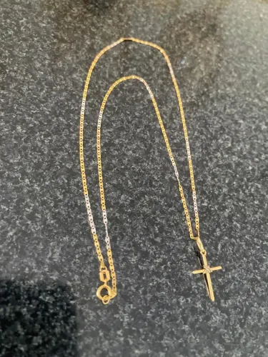 Cordão e pingente feminino ouro 18k italiano ouro 18k