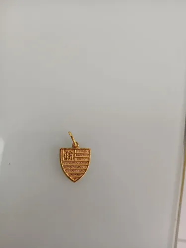 Pingente de ouro 18k 1.7g escudo do flamengo