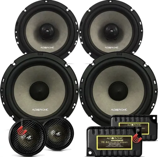 Kit 2 Vias Audiophonic Sensation Ks 6.2 + Coaxial Cs650/v2