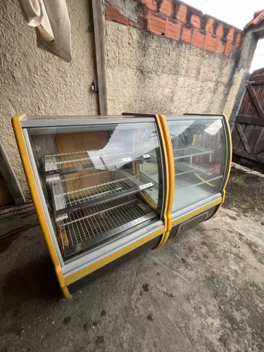Expositora vitrine frios e estufa quente gelopar 