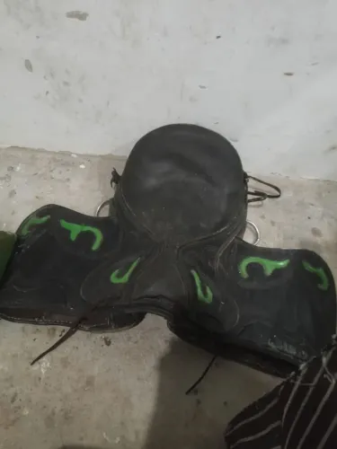 Vende-se Cela com Cia, peitoral, brinde, mão de rédea, cabeçada, abridão, manta e esporas