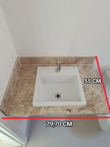 Bancada Mármore com Cuba